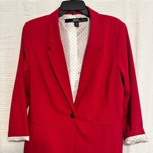 Red Women's Blazer